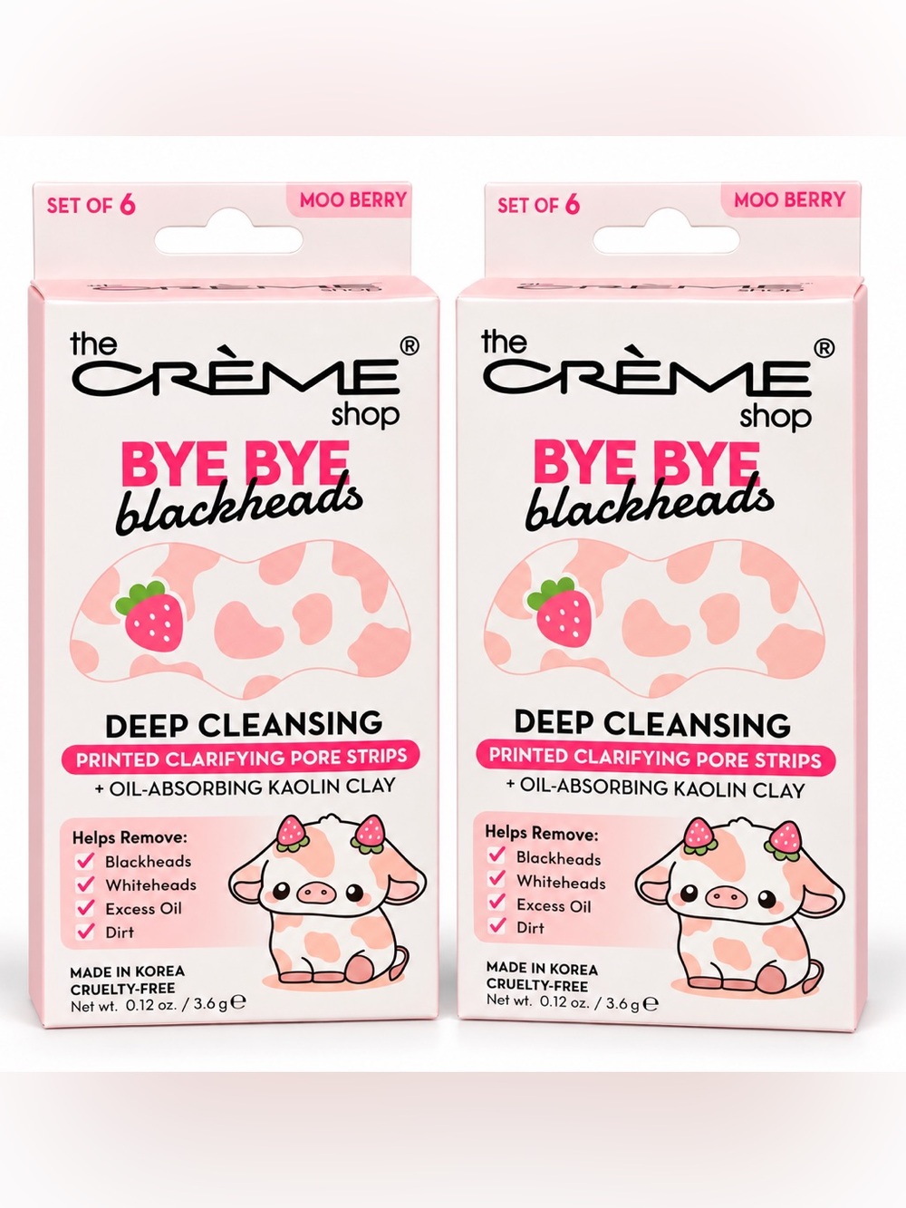 2pc. The Creme Shop Bye Bye Blackheads Nose Strips
